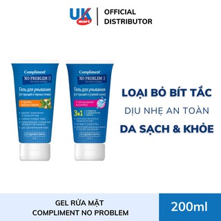 Gel Rửa Mặt Giảm Mụn Compliment No Problem 200ml