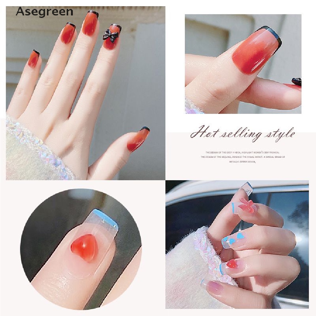 [Hàng mới về] Set 24 móng tay giả che phủ đầy đủ trang điểm cho nữ