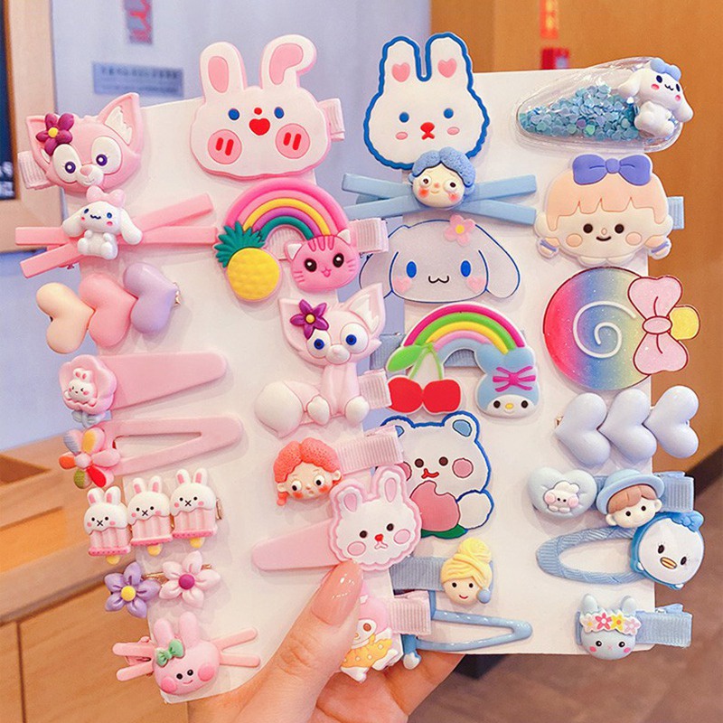 Set 14 Kẹp Tóc Dễ Thương Cho Bé Gái