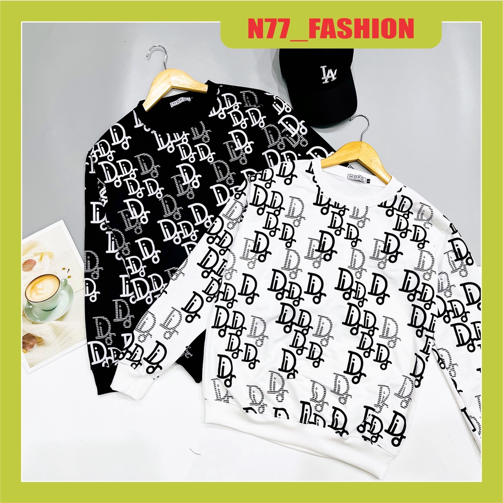 { SALE } ÁO NỈ ĐÔI THU ĐÔNG NAM NỮ, ÁO CẶP HOODIE DÀI TAY CỔ TRÒN CHẤT CO GIÃN HỌA TIẾT THÊU ĐẸP VẢI NỈ DA MẪU MỚI