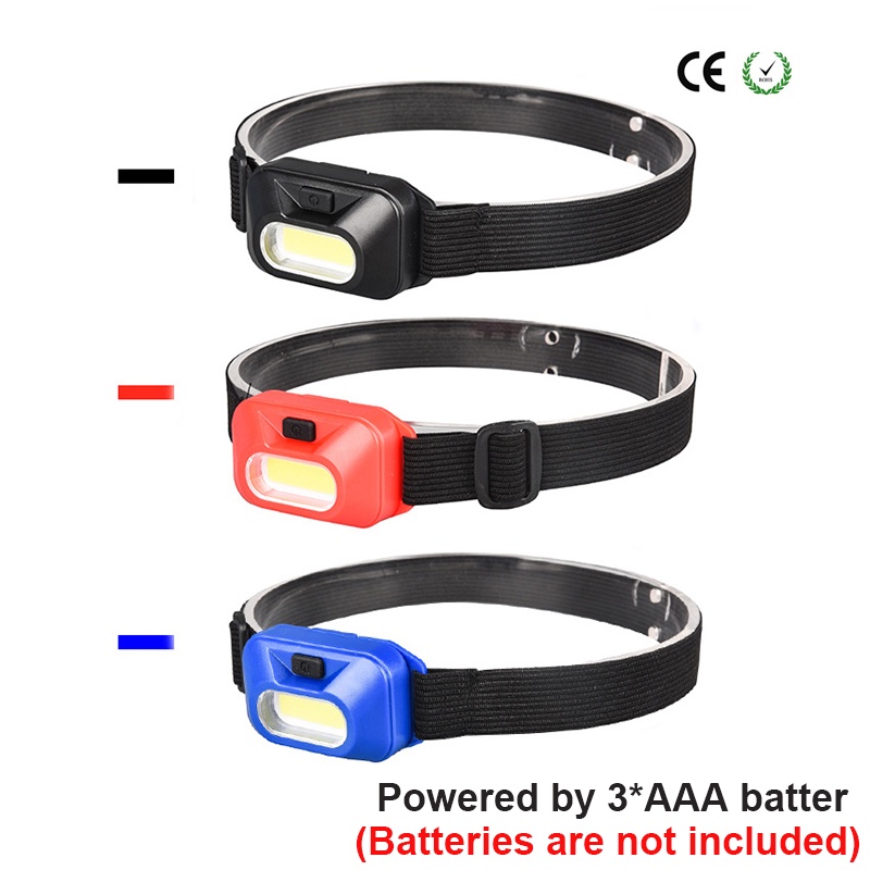 Đèn LED COB Mini Đeo Đầu Chống Thấm Nước Với 3 Chế Độ Công Tắc Tiện Dụng