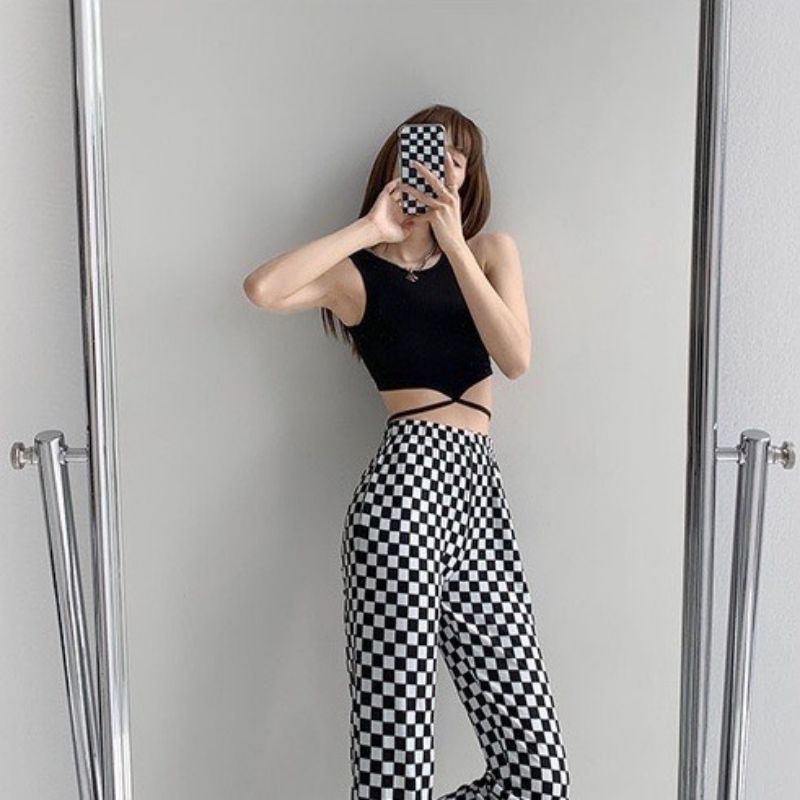 Áo BA LỖ DÂY QUẤN BỤNG A3 - Áo ba lỗ nữ trơn croptop
