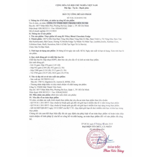 TPBS RULE1 PROTEIN BLEND - SỮA TĂNG CƠ WHEY PROTEIN