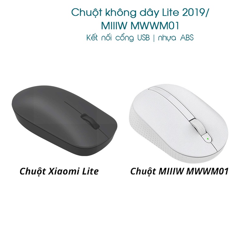 Chuột không dây Xiaomi Lite 2019 / Chuột Không Dây MIIIW MWWM01