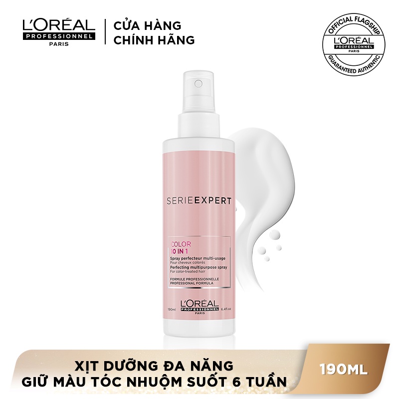 Xịt dưỡng chống nắng giữ màu tóc nhuộm L'Oréal Professionnel Serie Expert Vitamino Color 190ml