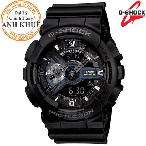 Đồng hồ nam dây nhựa G-SHOCK chính hãng Casio Anh Khuê GA-110-1BDR