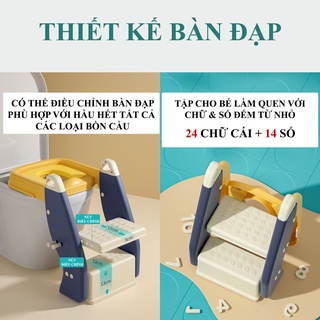 Bệ Thu Nhỏ Bồn Cầu 2IN1 Cao Cấp Có Thang V-BABY 8945