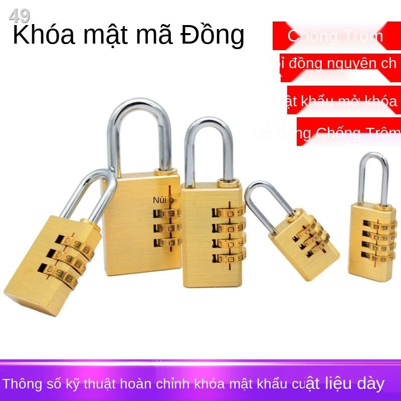 U> Khóa mật khẩu bằng đồng nguyên chất móc tủ học sinh hành lý nhỏ phòng tập thể dục hộ gia đình