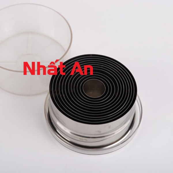 Bộ khuôn nhấn pateso tròn trơn 12 vòng