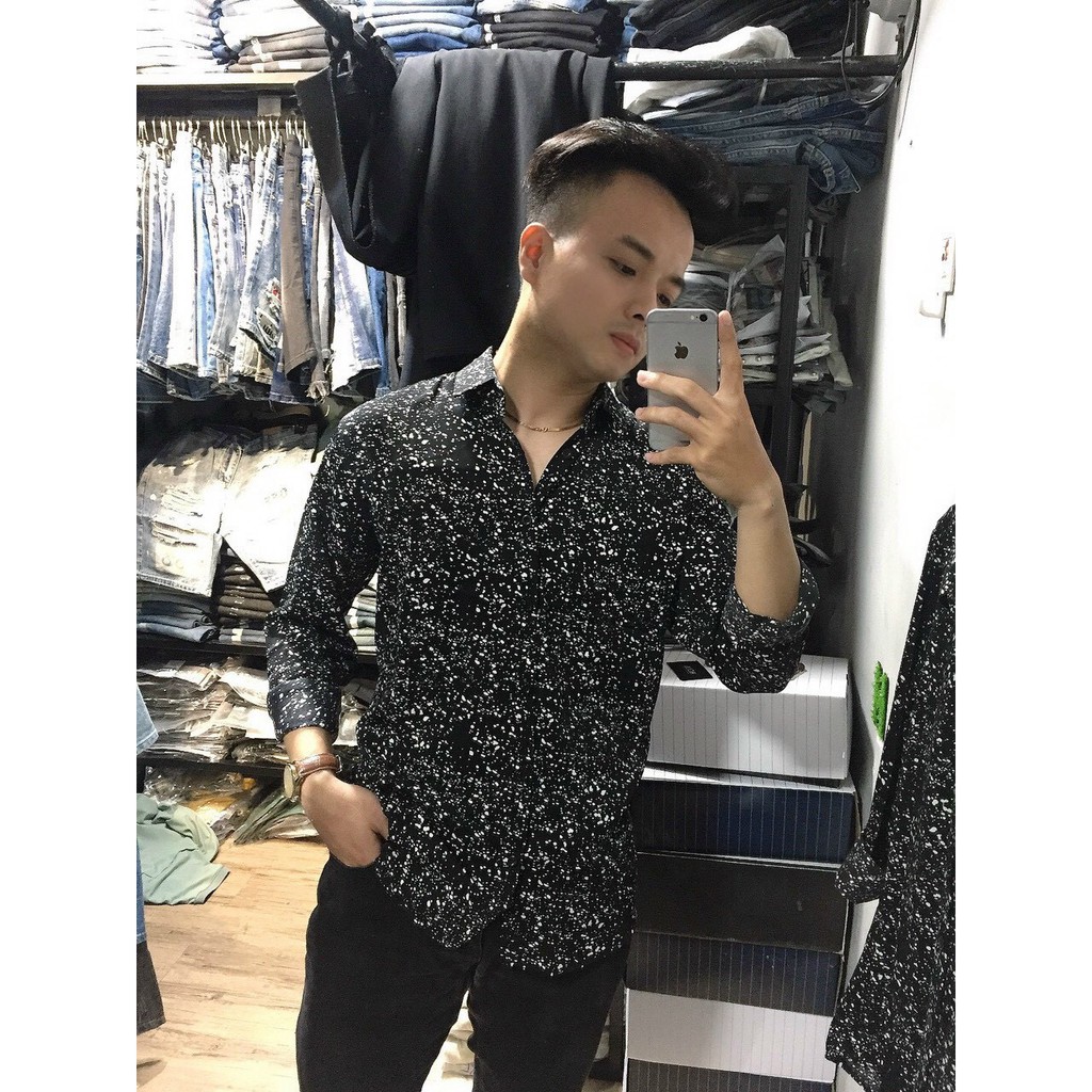 [Mã INCU20 giảm 20K đơn 150K] Áo sơ mi họa tiết nam dài tay TMINA in họa tiết phong cách Hàn Quốc trẻ trung - SM05 | BigBuy360 - bigbuy360.vn