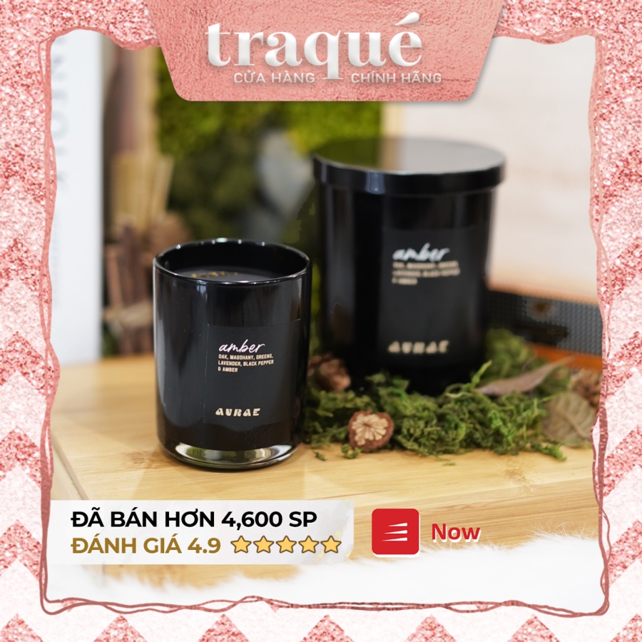 [11 mùi - 2 size] Nến thơm cao cấp - tinh dầu nước hoa sang trọng xuất khẩu Aurae, dùng trang trí nhà cửa và quà tặng