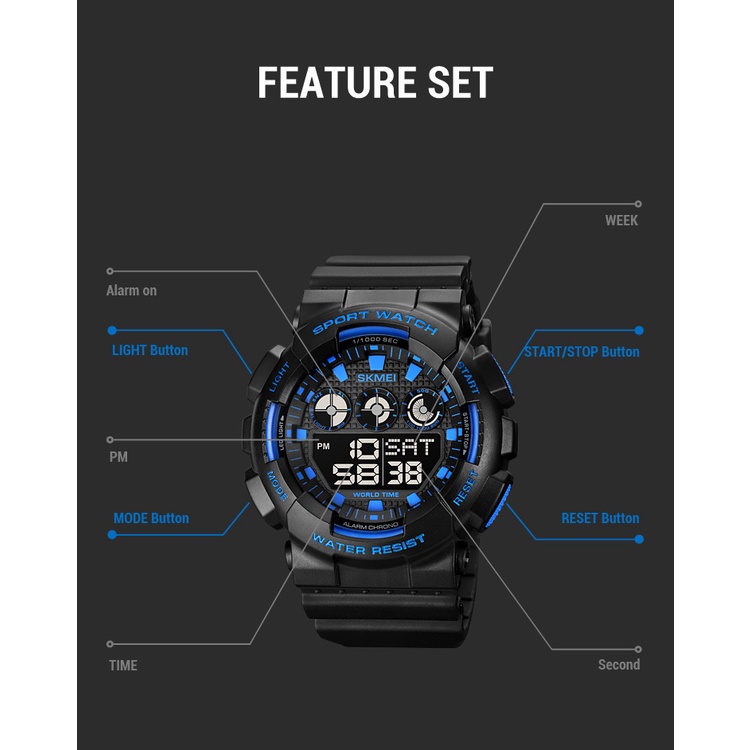 Đồng Hồ Điện Tử Thể Thao SKMEI 1857 Chống Nước Cho Nam
