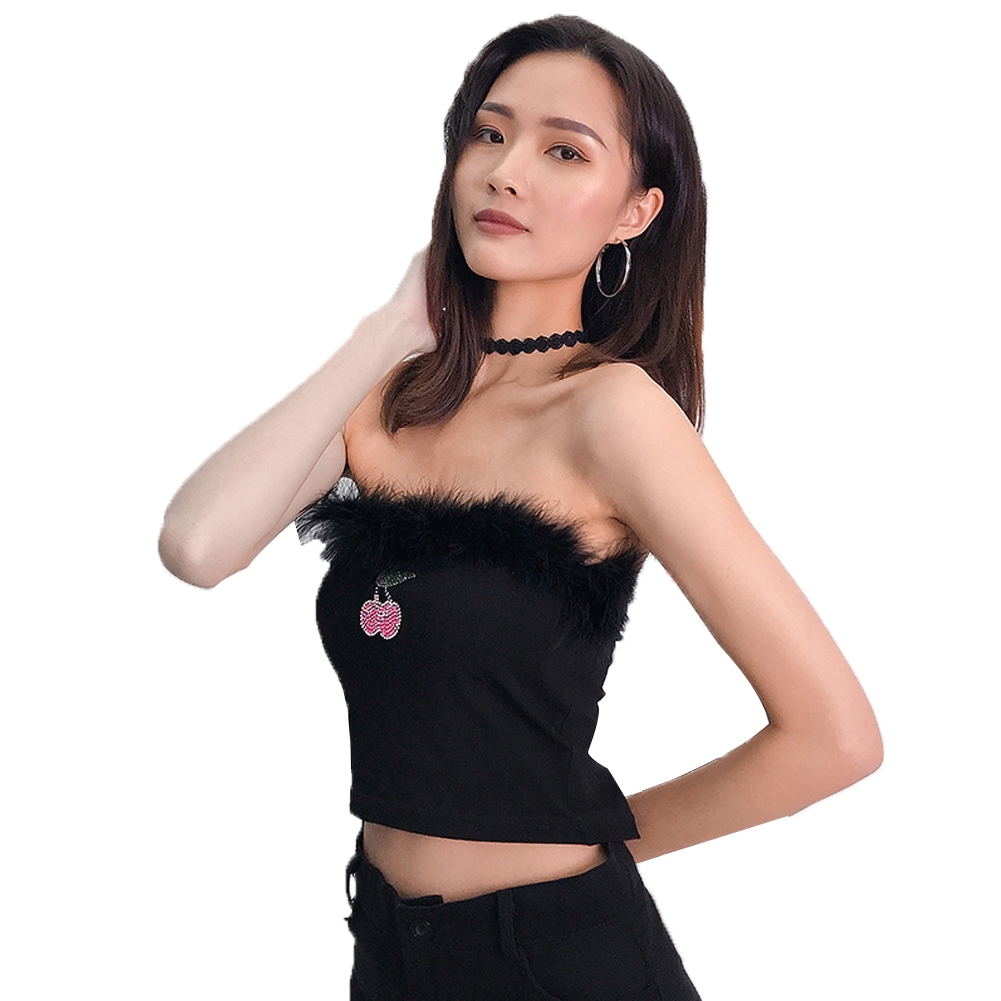Áo Croptop Không Tay In Họa Tiết Gợi Cảm Cho Nữ