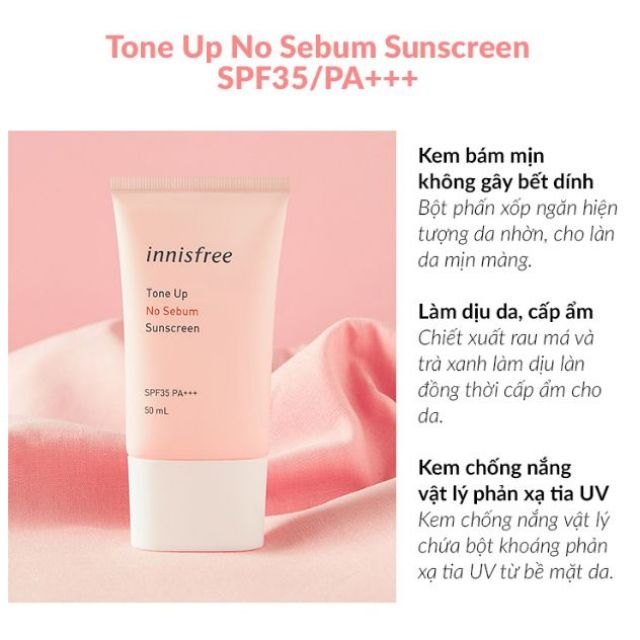 Kem chống nắng Innisfree Daily UV No Sebum