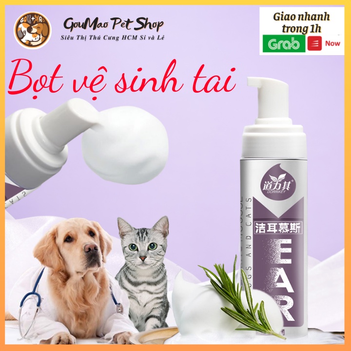 [Chính hãng] BỌT LÀM SẠCH TAI NGĂN NGỪA VIÊM TAI DORRIKEY 200ML - GOUMAO PET