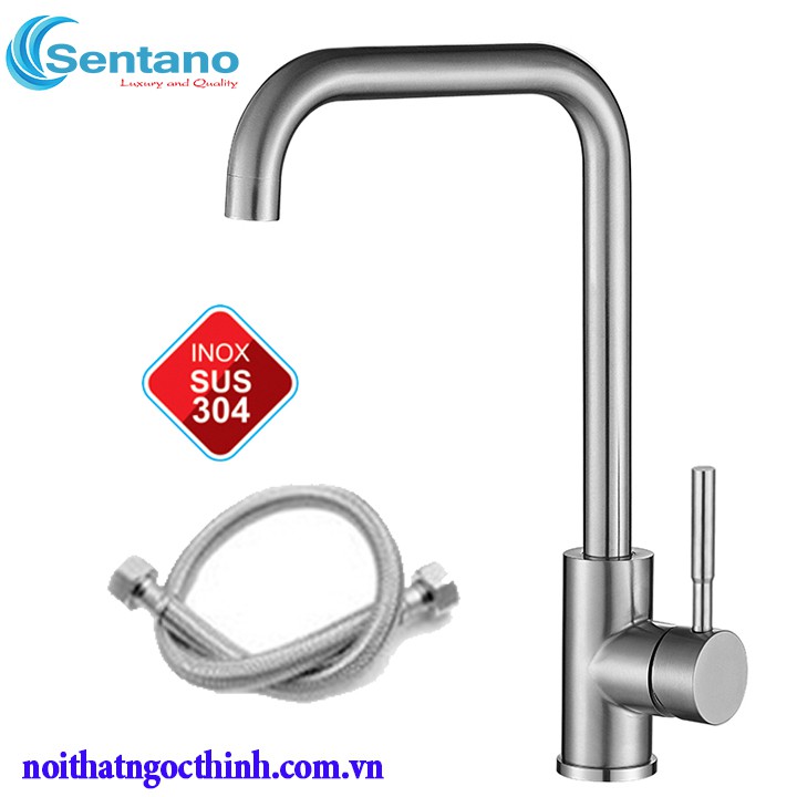 Vòi rửa chén lạnh vuông f24 vòi rửa bát xoay 360 gắn vừa mọi bồn rửa chén bát