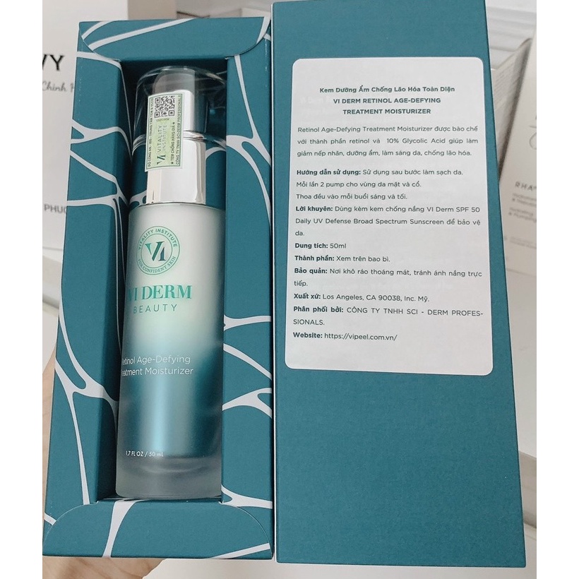 Kem Dưỡng Ẩm, Chống Lão Hoá Toàn Diện VI Derm Retinol Age-Defying Treatment Moisturizer 50ML