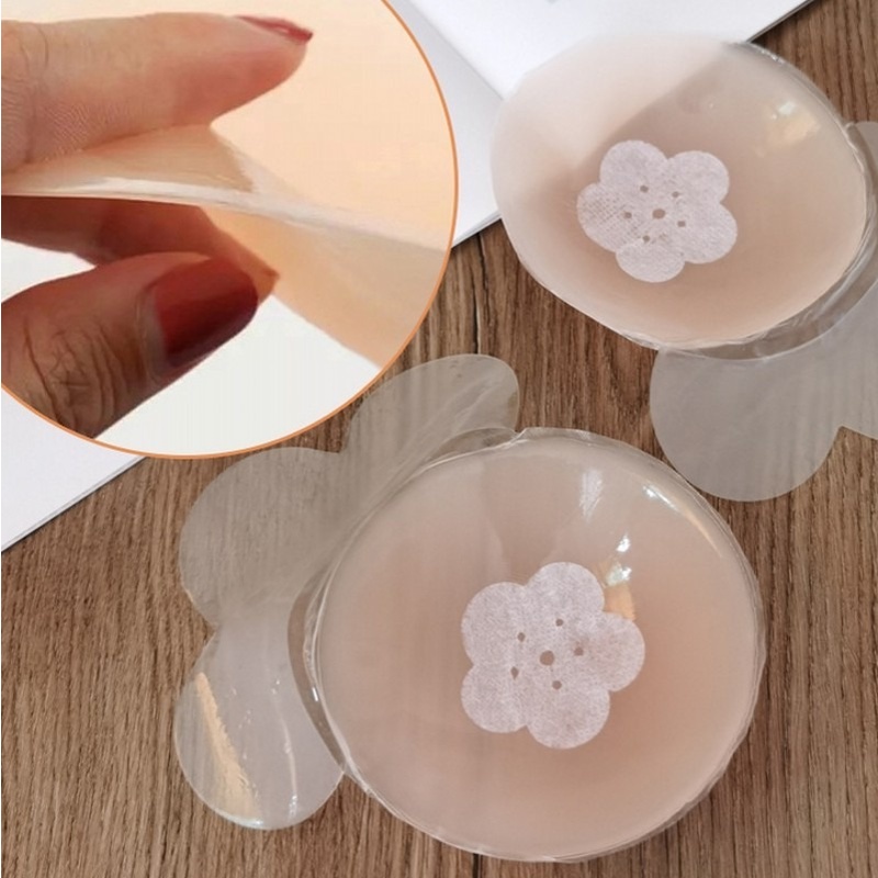Miếng Dán Ngực Silicone Vô Hình Thoáng Khí Có Thể Tái Sử Dụng Cho Nữ
