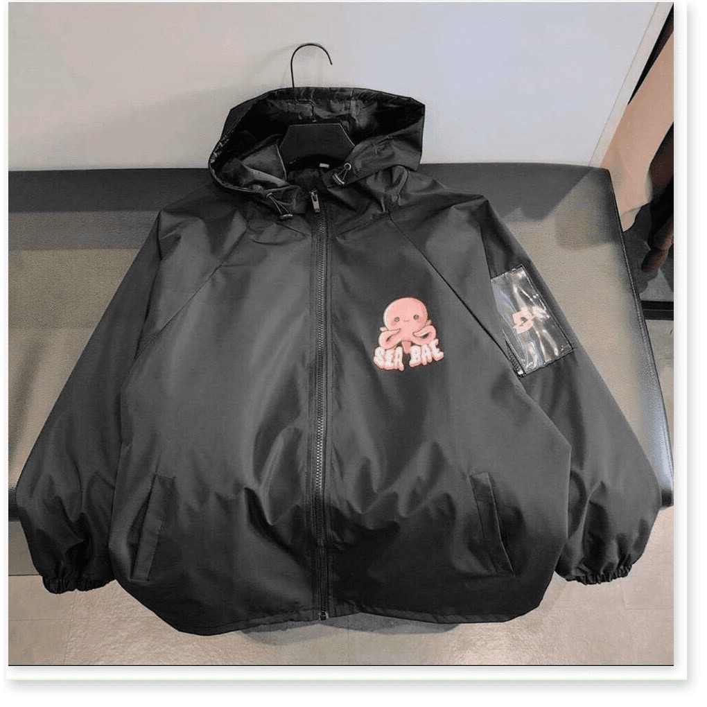 ÁO KHOÁC DÙ IN HÌNH BẠCH TUỘC SEA BEA CỰC ĐẸP ĐỦ SIZE M L XL