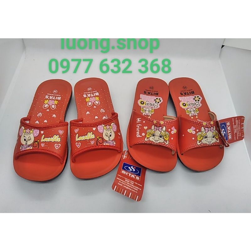 Dép lê bé gái bitas bền đẹp