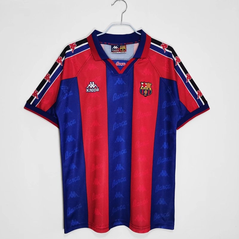 Áo Thun Bóng Đá Ngắn Tay Đội Tuyển Barcelona Mùa Giải 1995/97 Size S-XXL