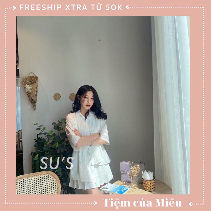 ÁO SƠ MI VẠT LỆCH HÀN QUỐC