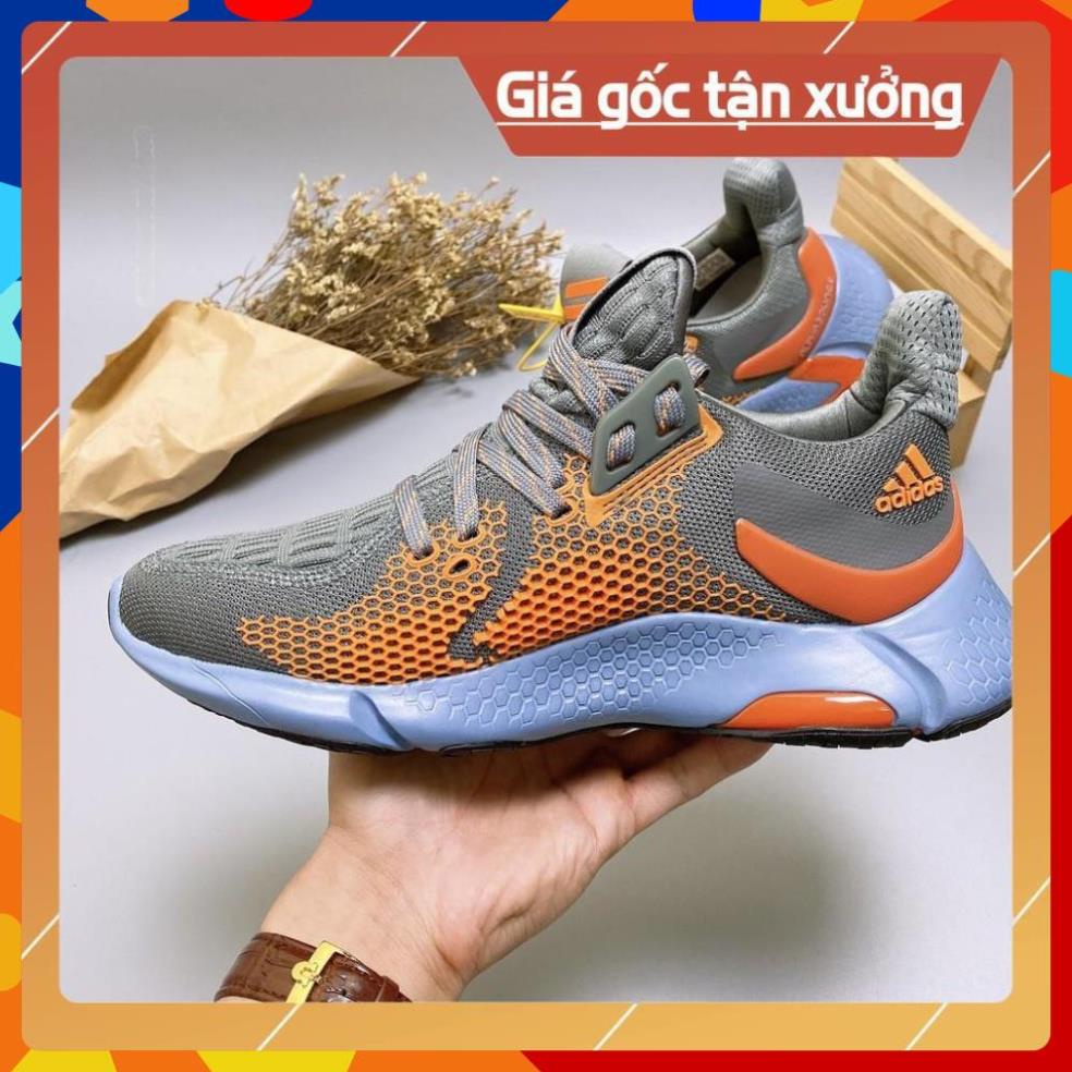 [FreeShip+Giá Hủy Diệt] Giầy Alphabounce xịn sò Full phụ kiện, Giày Sneaker Alphabounce 2020 xám cam , Hót trend