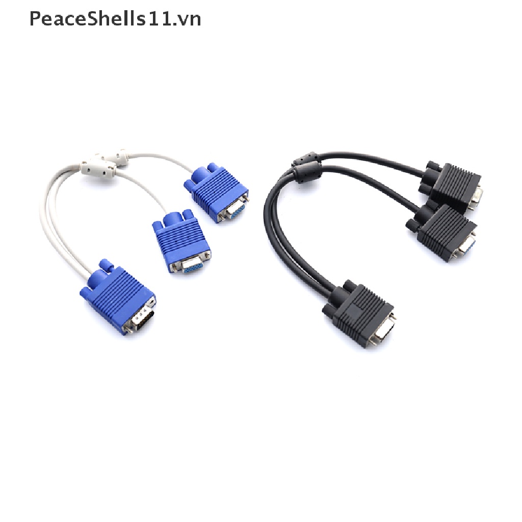 Đầu chia cổng VGA sang 2 cổng 15 chân dành cho màn hình máy tính
