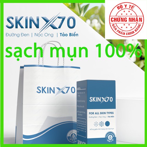 SERUM MỤN SKIN X70 HẾT MỤN >99% MỤN TRÊN DA, TRẮNG DA MỜ THÂM, SE KHÍT LỖ CHÂN LÔNG. | BigBuy360 - bigbuy360.vn