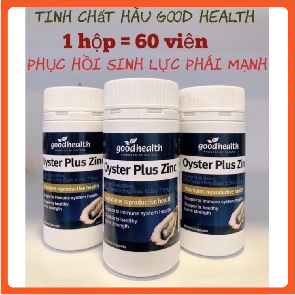 Tinh chất hàu goodhealth oyster plus 60 viên, tăng cường sinh lý nam giới