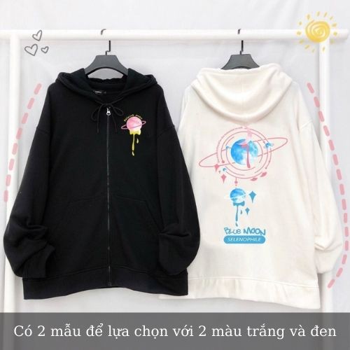 Áo Khoác nỉ Hoodie form rộng chống nắng chất nỉ dành cho nam nữ LOKI SHOP in hình Cầu Pink Plante Unisex | BigBuy360 - bigbuy360.vn