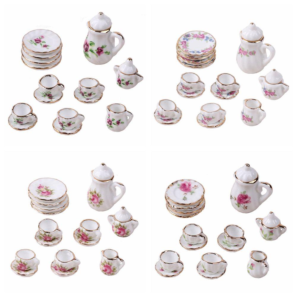 Set 15 Ấm Trà Bằng Nhựa Màu Sắc Cầu Vồng Xinh Xắn Dùng Để Trang Trí Nhà Búp Bê