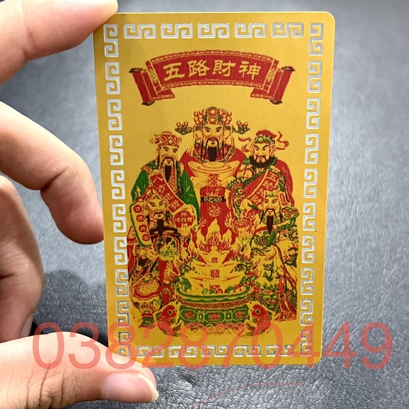 Kim Bài Ngũ Lộ Thần Tài - Phù Ngũ Lộ - Khai Mở Cung Tài Lộc - Bình An May Mắn