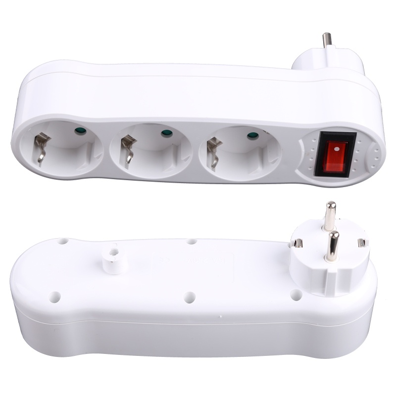 Ổ Cắm Điện 2 Chấu 3 Chấu Phích Cắm EU Tiện Dụng