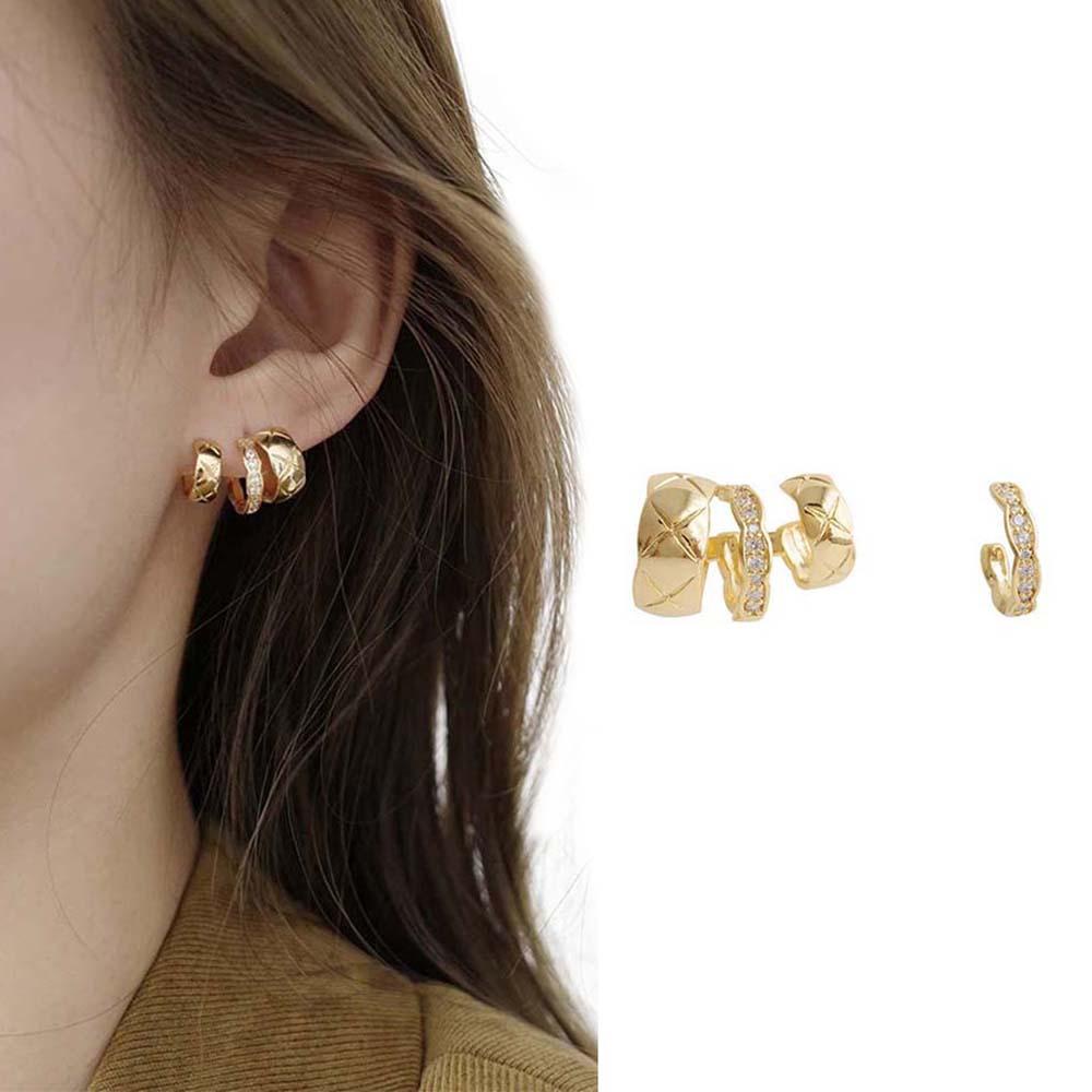 Khuyên Tai Hình Học Không Đối Xứng Thời Trang Cho Nữ VANES1