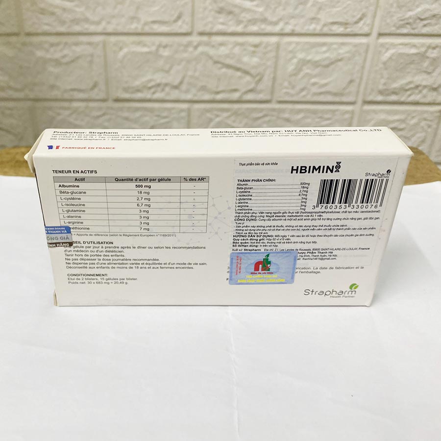 Viên Uống HBIMIN Hỗ Trợ Tăng Cường Chức Năng Gan, Giải Độc Gan