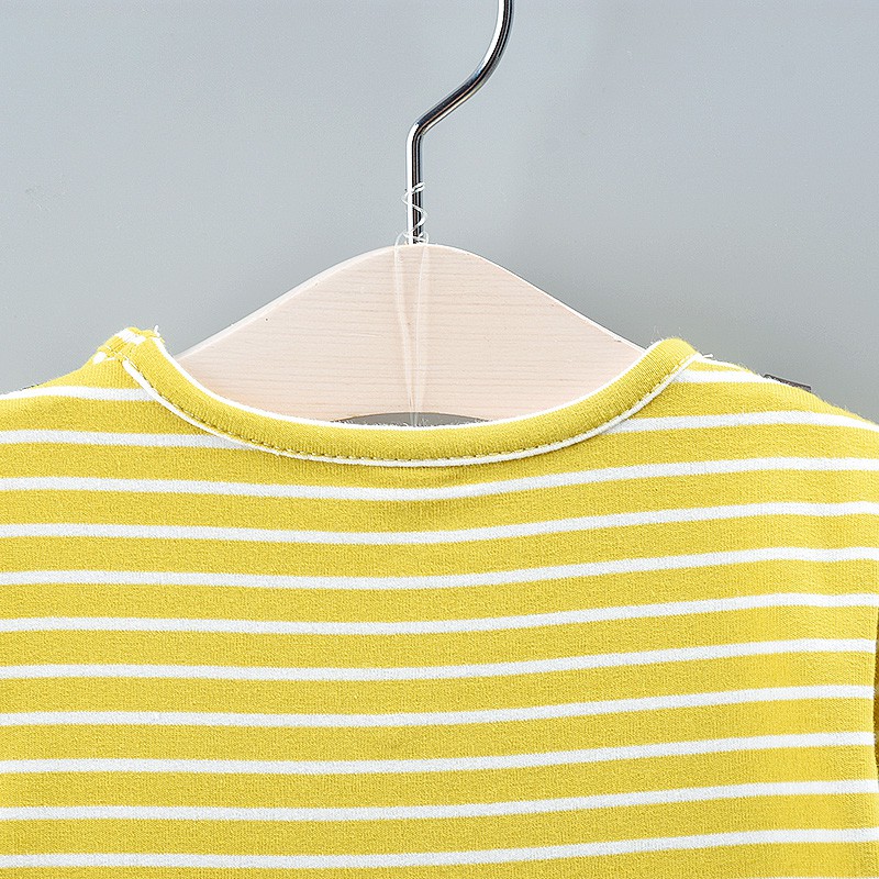 Váy dài tay giả hai lớp dễ thương dành cho bé gái