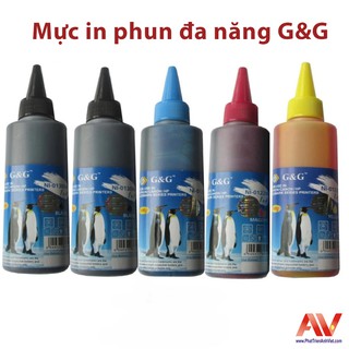 Mực in phun G20 (G&G) đa năng dùng cho tất cả các máy in phun (HP, Canon, Epson,..)