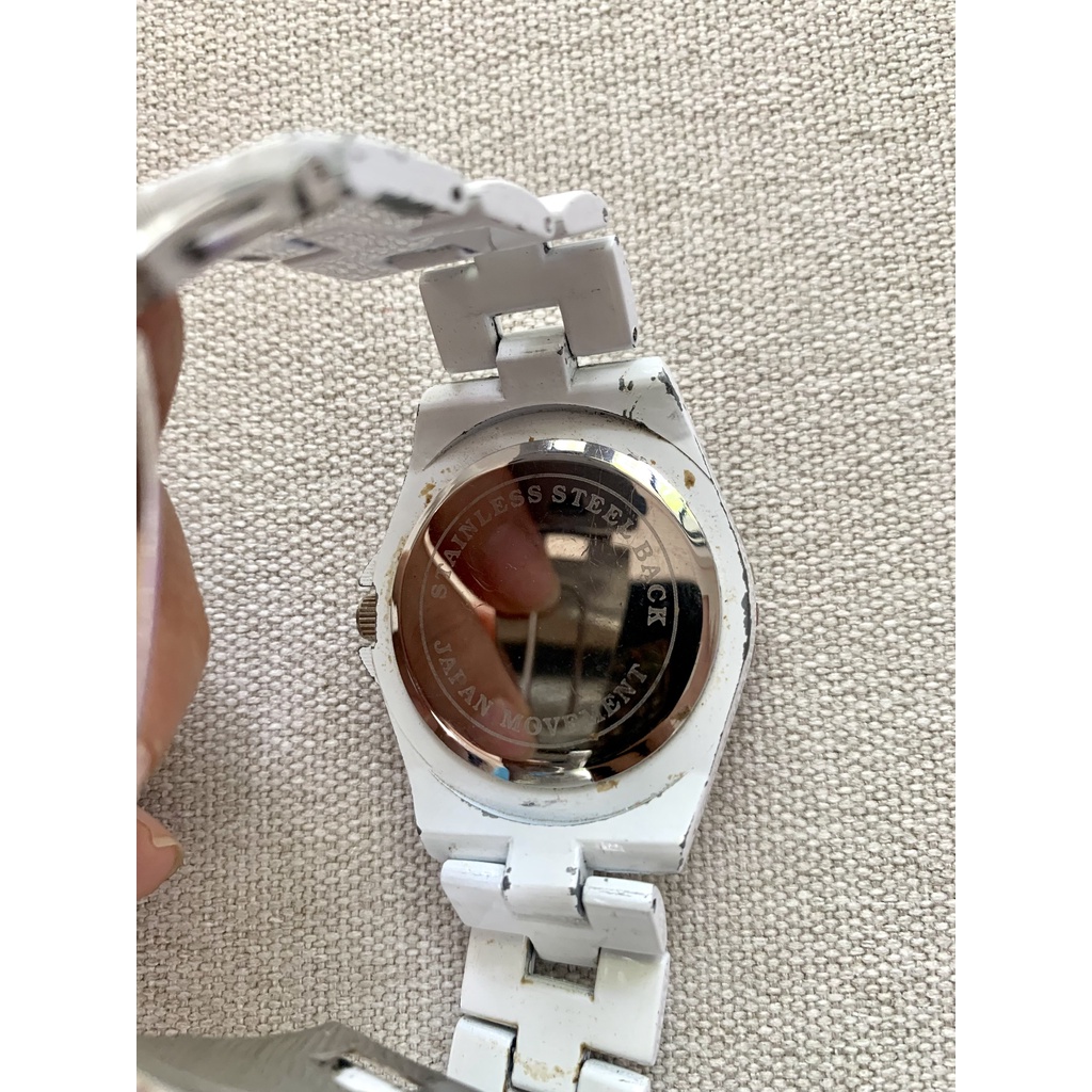 Đồng hồ Si Nhật - Nữ - Mặt tròn size 40mm viền đính đá