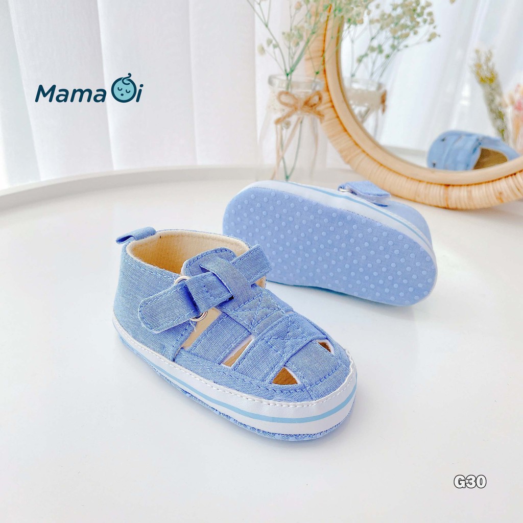 G30 Giày tập đi cho bé dép tập đi sandal bít mũi tập đi cho bé màu xanh của Mama ơi - Thời trang cho bé