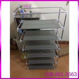 Tủ giày vải 7 tầng 6 ngăn