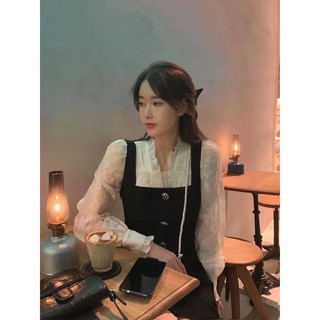 ảnh thật - váy pha tay ren cổ bèo