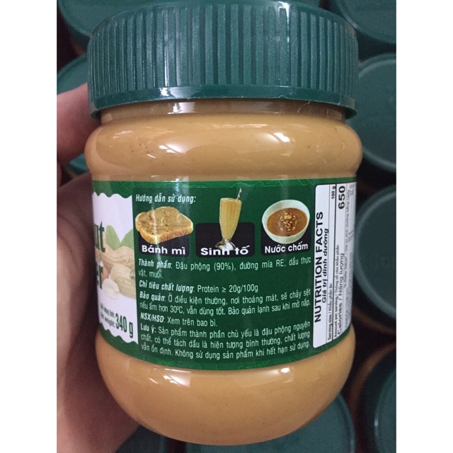 Bơ đậu phộng 340gram-Nguyên liệu làm nhân bánh trung thu