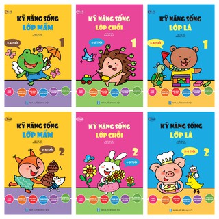 Sách thiếu nhi - combo 6 cuốn kỹ năng sống - lớp mầm, chồi, lá 3-6 tuổi