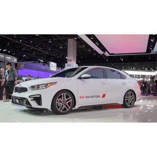 Bộ 2 tem dán cửa xe ô tô KIA