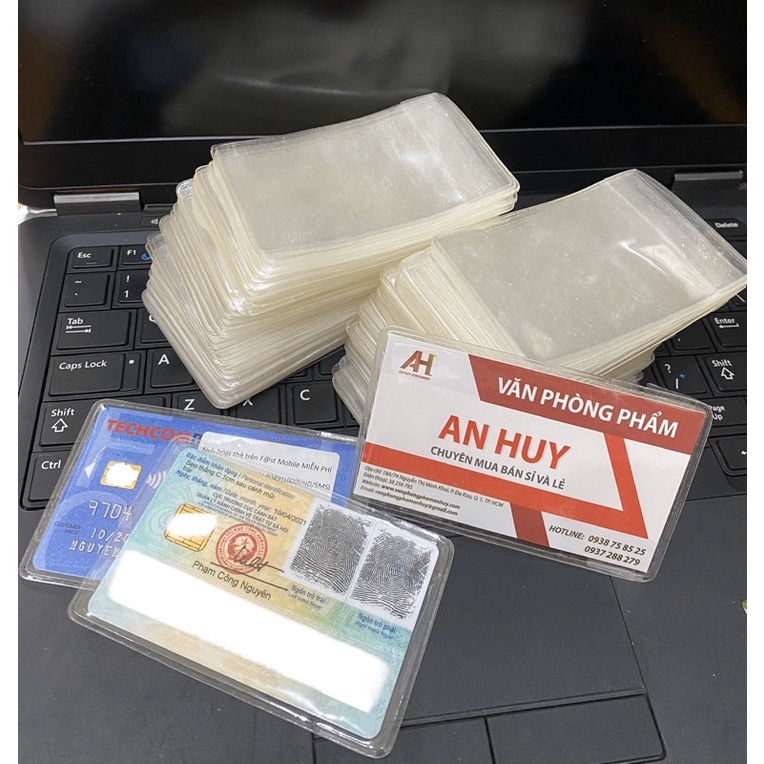 Combo 100 bao đựng thẻ căn cước công dân, bằng lái xe, ATM, Card visit, CMND