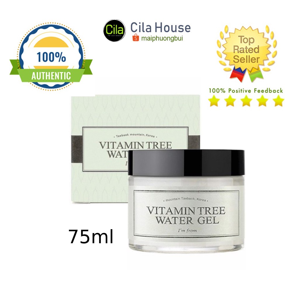 Gel Dưỡng Cấp Nước Chuyên Sâu I'm From Vitamin Tree Water Gel 75g - Cila House