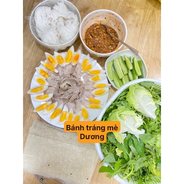 COMBO 2kg bánh tráng mè đen mè vàng nhiều mè Dương ninh thuận - bánh tráng mè loại 1 - đặc sản Phan Rang Ninh Thuận