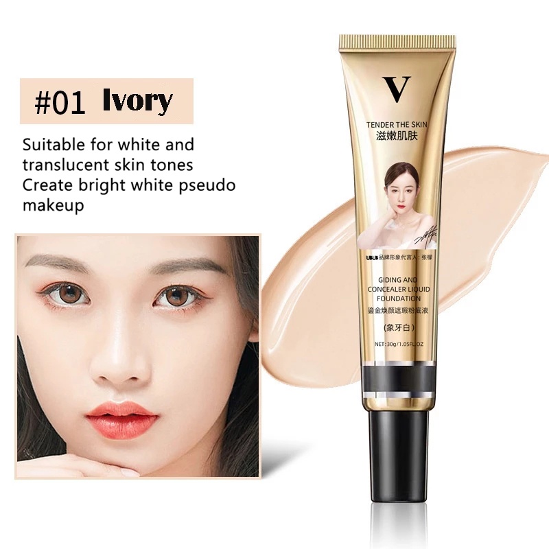Kem Nền Che Khuyết Điểm Dạng Lỏng Dưỡng Ẩm Lâu Trôi Dành Cho Trang Điểm Mặt