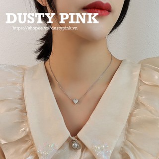 Vòng cổ dây chuyền [ KHÔNG HAN ] hình trái tim nhỏ xinh xắn thời trang hàn quốc